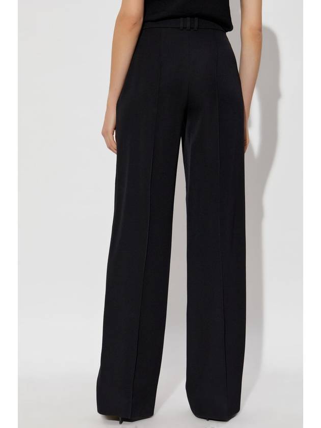 Balmain Woolen Creased Trousers, Women's, Black - BALMAIN - BALAAN 4