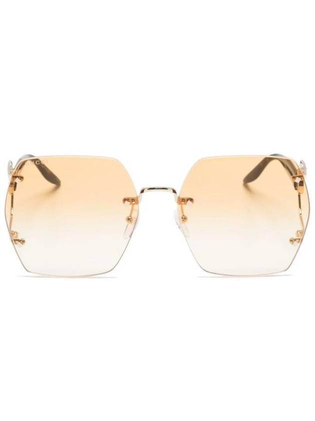 Double G Geometric Frame Sunglasses GG1562S - GUCCI - BALAAN 1