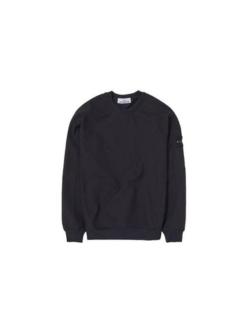 Logo Patch Sweatshirt Black - STONE ISLAND - BALAAN 1