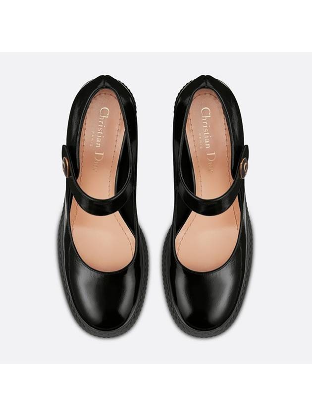 D-Doll Glossy Calfskin Pumps Heel Black - DIOR - BALAAN 4