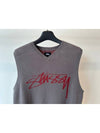 AU Australia V neck knit vest ST1G0550 Charcoal WOMENS AU12 - STUSSY - BALAAN 3