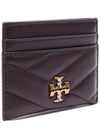 Kira Chevron Logo Card Wallet Brown - TORY BURCH - BALAAN 4