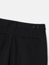 Summer Wool One-Tuck Slacks Black - NOIRER FOR WOMEN - BALAAN 7