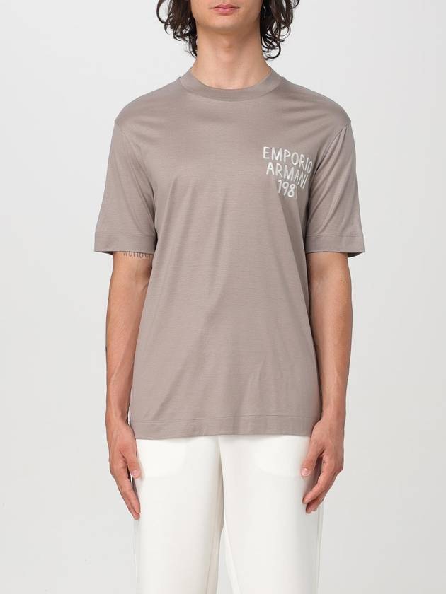 T-shirt con logo lettering Emporio Armani - EMPORIO ARMANI - BALAAN 1