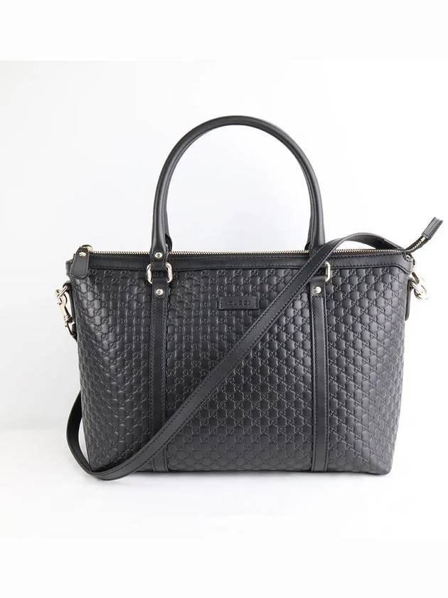 Microssima Two Way Tote Bag Black - GUCCI - BALAAN 4