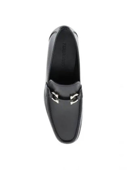 Gancini Ornament Moccasin Loafers Black - SALVATORE FERRAGAMO - BALAAN 2