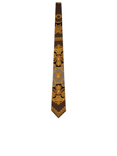 Heritage Print Tie Yellow - VERSACE - BALAAN 1