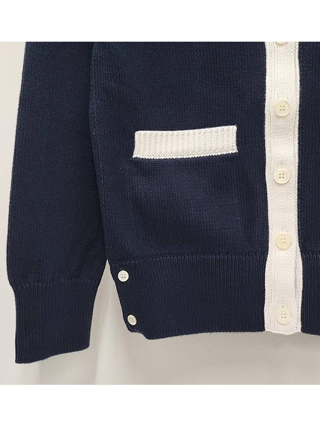 Thome Browne 4 Bar Cardigan Navy - THOM BROWNE - BALAAN 10