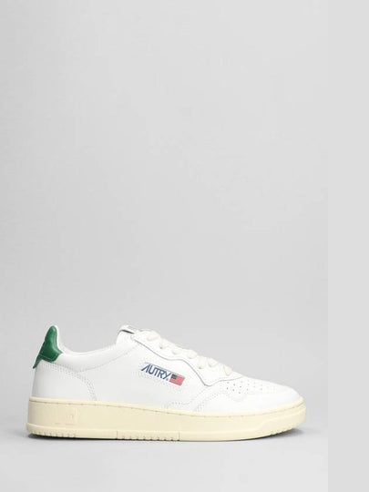 Medalist Green Tab Leather Low Top Sneakers White - AUTRY - BALAAN 2