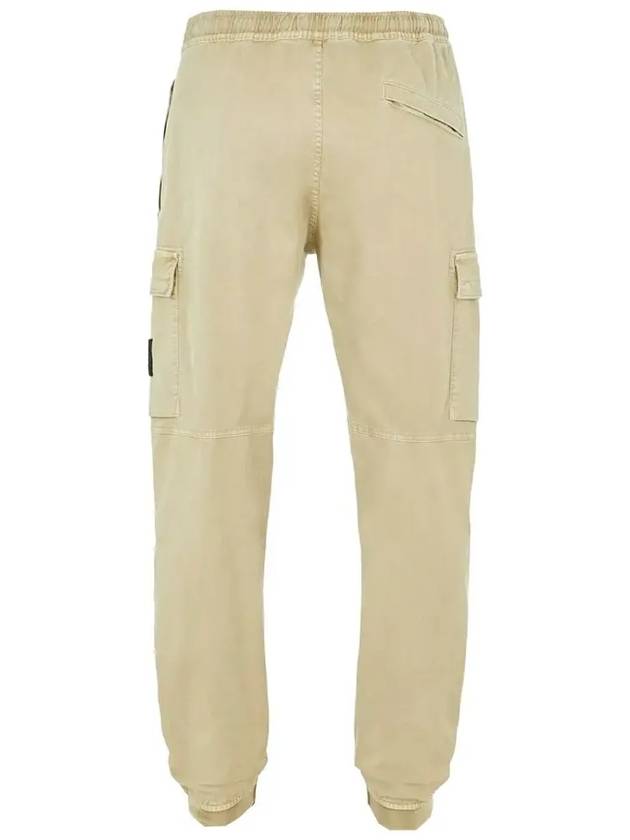 Men's Wappen Patch Straight Pants Beige - STONE ISLAND - BALAAN 3