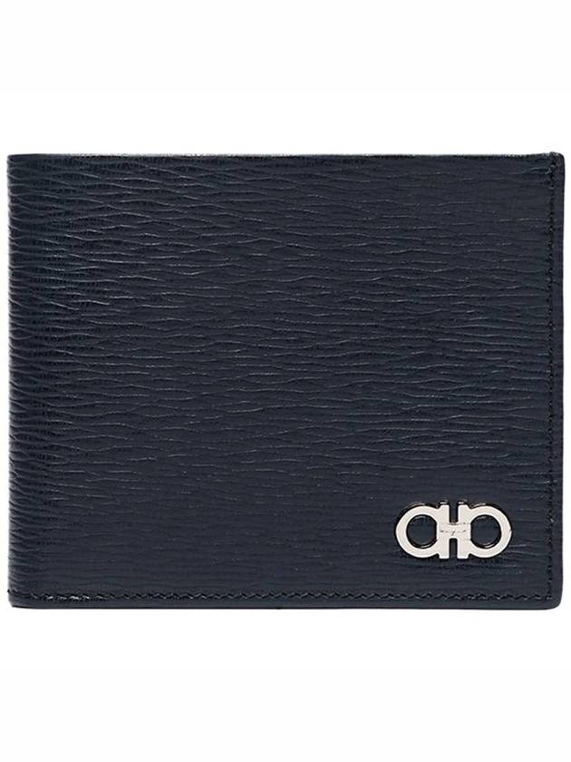 Gancini Half Wallet Deep Ocean - SALVATORE FERRAGAMO - BALAAN 2