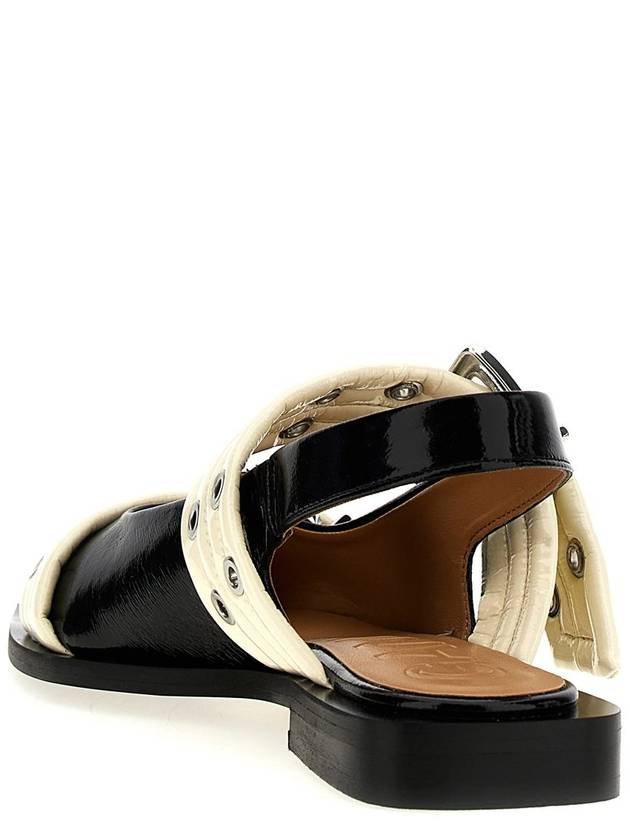 Ganni 'Wide Belt Buckle' Ballet Flats - GANNI - BALAAN 3