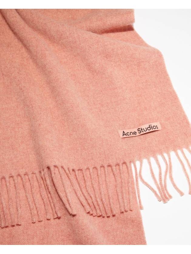 Fringe Wool Muffler Rose Melange - ACNE STUDIOS - BALAAN 4