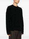 Intrecciato Crew Neck Knit Top Navy - BOTTEGA VENETA - BALAAN 3