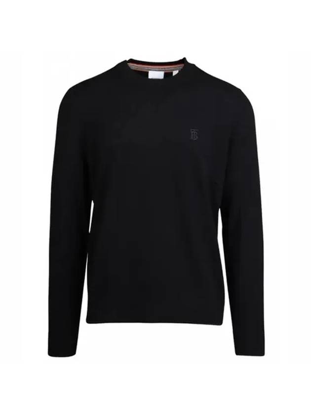 Monogram Cashmere Knit Top Black - BURBERRY - BALAAN 1