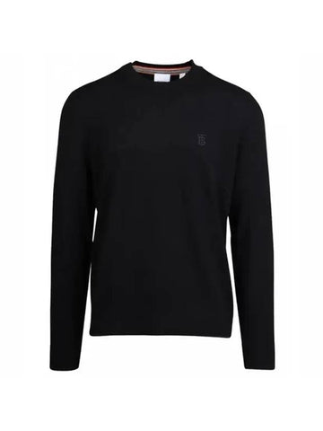 Monogram Cashmere Knit Top Black - BURBERRY - BALAAN 1