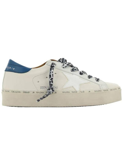 Women's Hi Star Blue Tab Nappa Leather Low Top Sneakers White - GOLDEN GOOSE - BALAAN 2