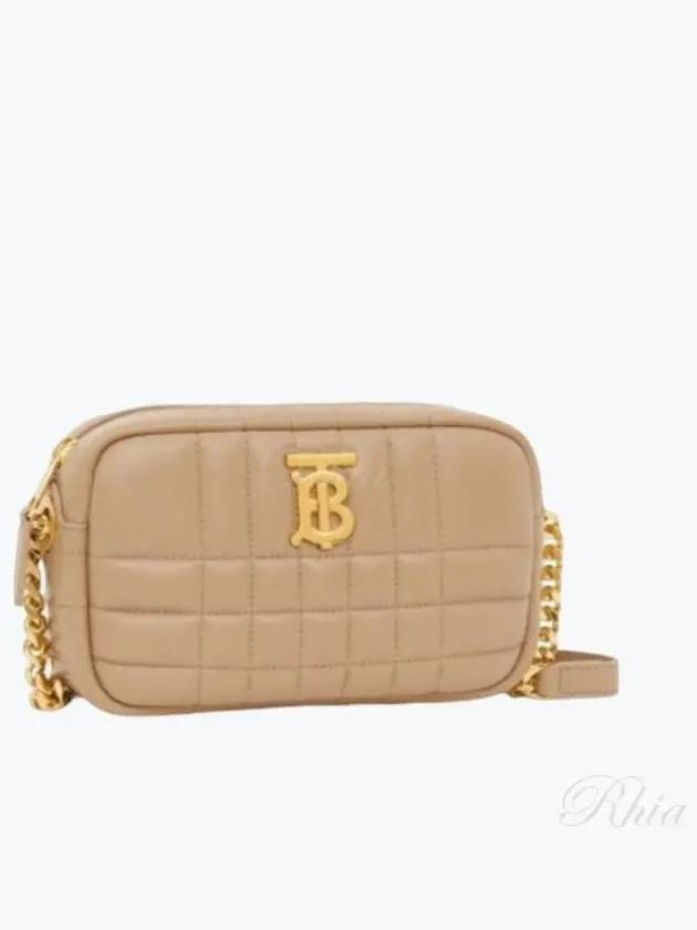 Women's Lola Quilted Mini Camera Cross Bag Haute Beige - BURBERRY - BALAAN 2