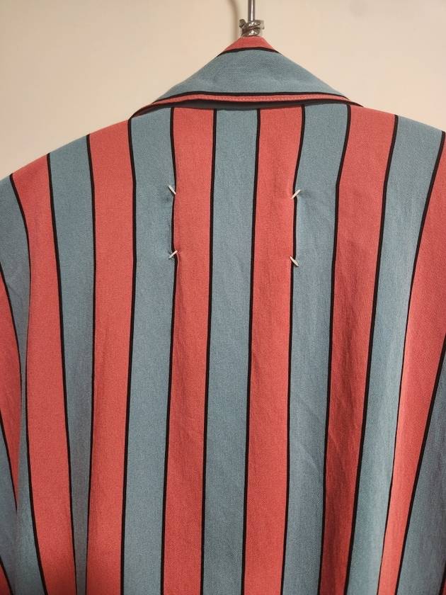 Patch pocket striped crossover shirt jacket Maison Margiela - MAISON MARGIELA - BALAAN 8