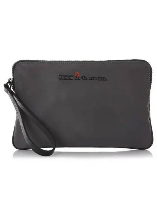 Logo leather iPad clutch 271571 - KITON - BALAAN 1