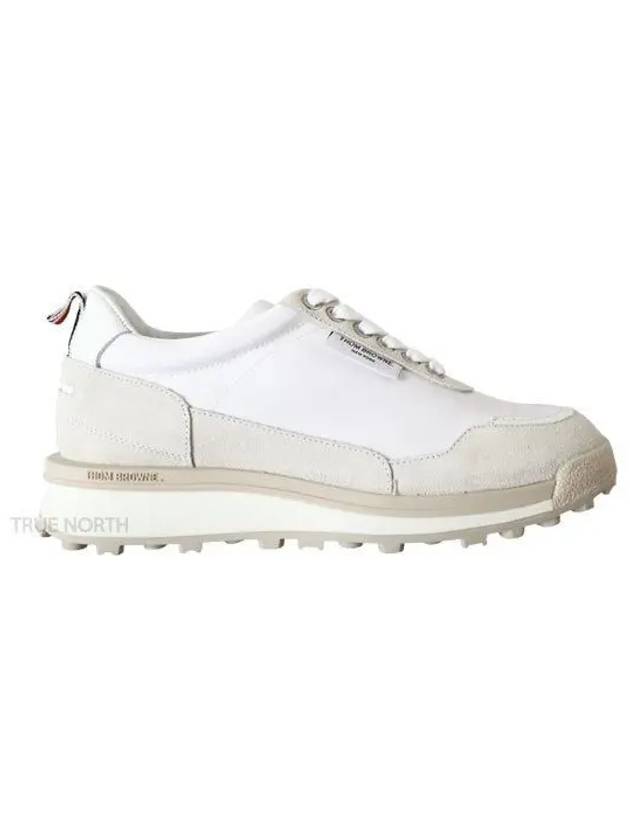 Eco Nylon Alumni Low Top Sneakers White - THOM BROWNE - BALAAN 2