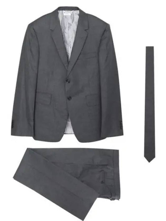 Classic fit super 120 count wool twill suit set up men s - THOM BROWNE - BALAAN 1