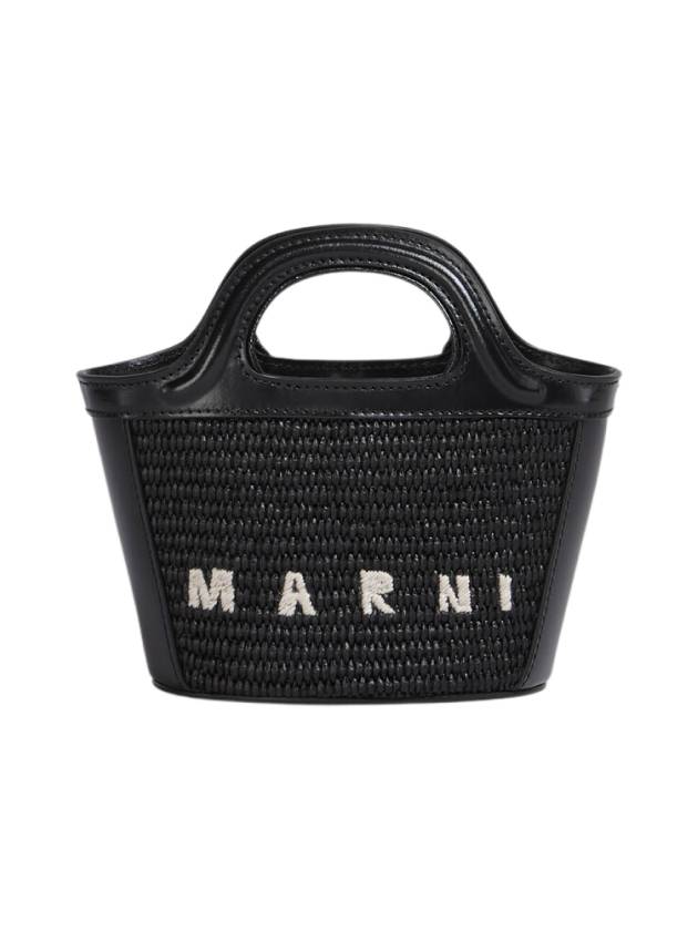 Rattan Micro Tropicalia Cross Bag Black - MARNI - BALAAN 2