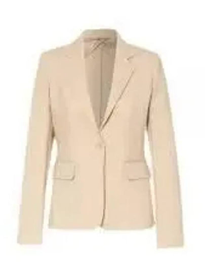 Alarico Flap Pocket Blazer Wool Jacket Beige - MAX MARA - BALAAN 2