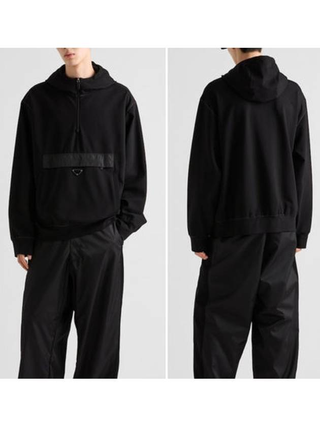 Technical jersey hoodie - PRADA - BALAAN 3