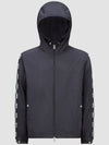 MOYSE logo hooded zip-up black - MONCLER - BALAAN 1