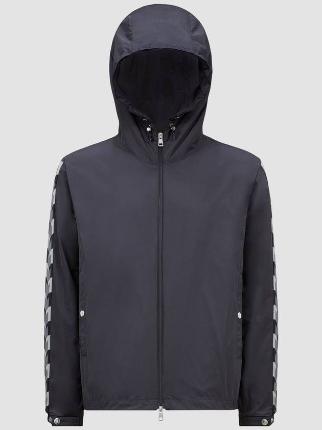 MOYSE logo hooded zip-up black - MONCLER - BALAAN 1