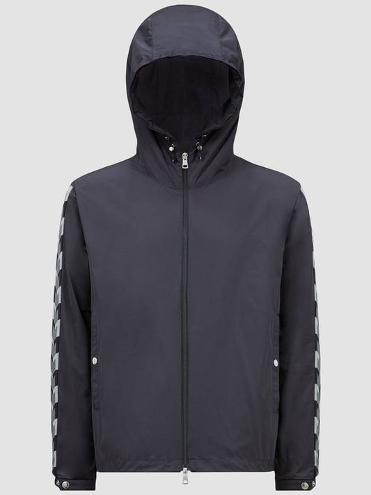 MOYSE logo hooded zip-up black - MONCLER - BALAAN 1