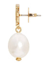 Kira Pearl Drop Earrings Gold - TORY BURCH - BALAAN 4