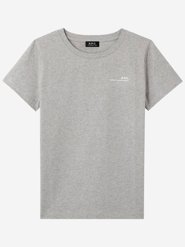 Women's Item Logo Short Sleeve T-Shirt Grey - A.P.C. - BALAAN 2