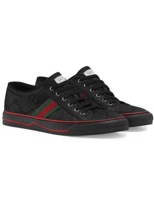 Tennis 1977 Off the Grid Low-Top Sneakers Black - GUCCI - BALAAN 2