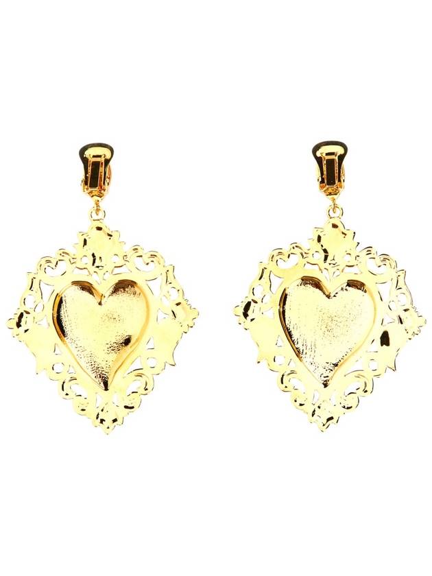 Gold Heart Earrings 916084041606 B0040189721 - MOSCHINO - BALAAN 3