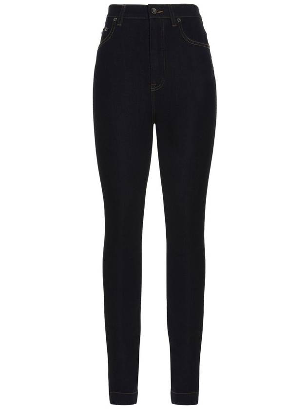 Women's Grace Stretch Denim Skinny Jeans Deep Blue - DOLCE&GABBANA - BALAAN 2