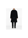 Single breasted wool nylon coat SNM 1209 COVER DANAV - STUDIO NICHOLSON - BALAAN 5