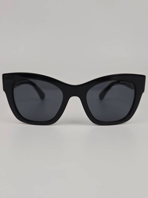 Eyewear Heart Logo Square Sunglasses Black - CHANEL - BALAAN 5