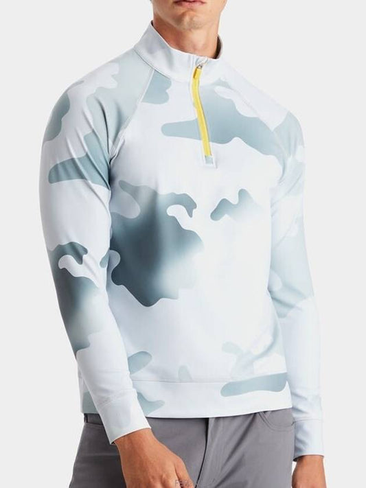 Men s Gradient Camo Quarter Zip Slim Fit Mid Layer - G/FORE - BALAAN 1