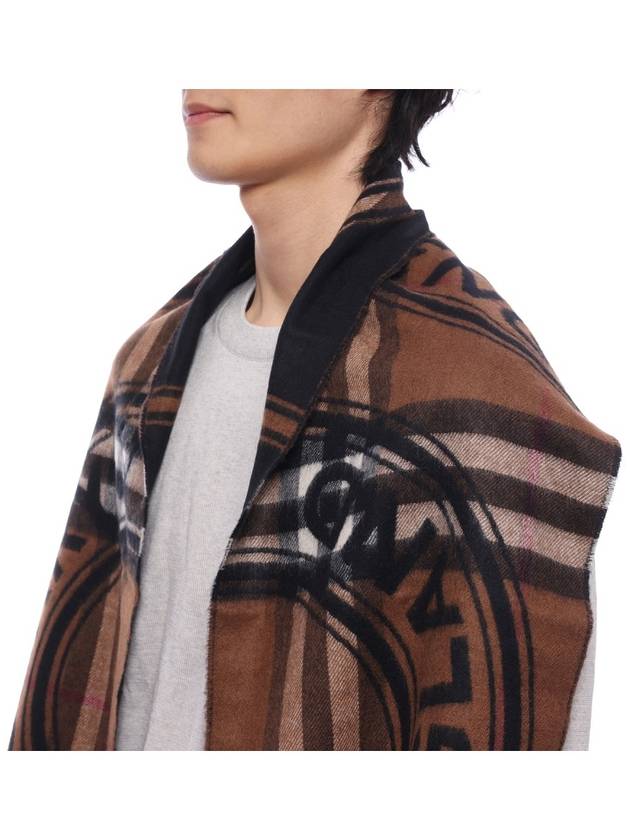 Cashmere Print Scarf Brown - BURBERRY - BALAAN 4