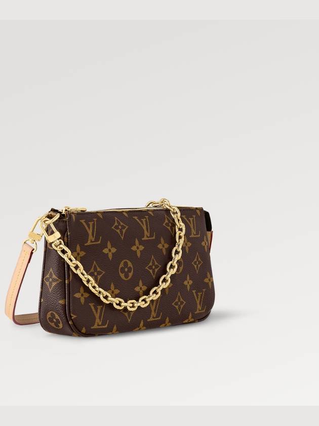 Pochette Accessoires Chain Monogram Shoulder Bag Brown - LOUIS VUITTON - BALAAN 3