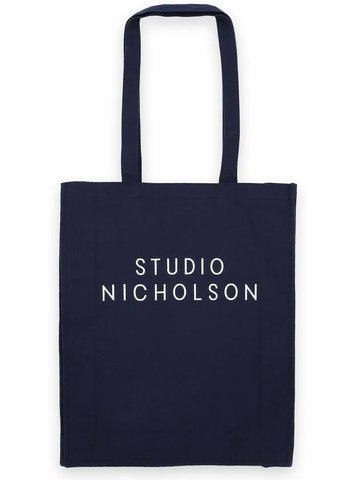 Common small tote bag navy SMALLTOTE SNW 406 DARK - STUDIO NICHOLSON - BALAAN 1