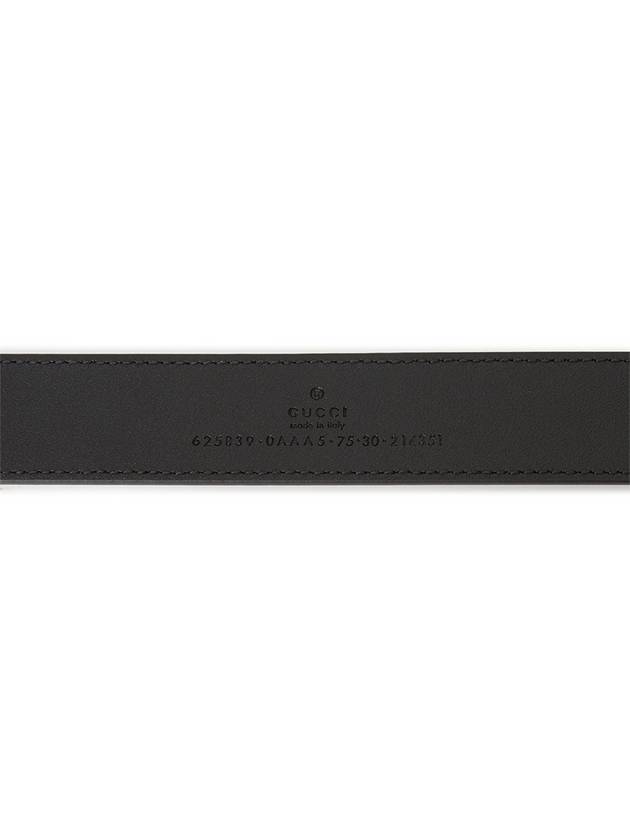 GG Marmont Thin Leather Belt Black - GUCCI - BALAAN 7