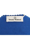 Bea Cropped Cardigan Blue - VIVIENNE WESTWOOD - BALAAN 10