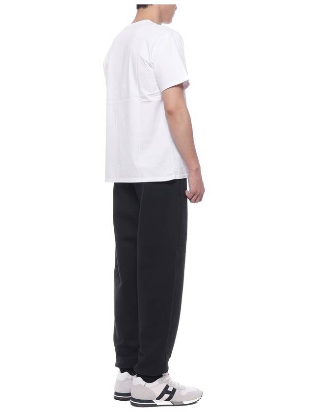 Big Heart Logo Track Pants Black - AMI - BALAAN 7