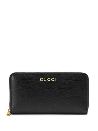 Leather Continental Long Wallet Black - GUCCI - BALAAN 1