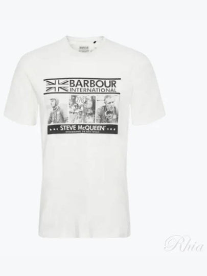 Logo Print Cotton Short Sleeve T-Shirt White - BARBOUR - BALAAN 2