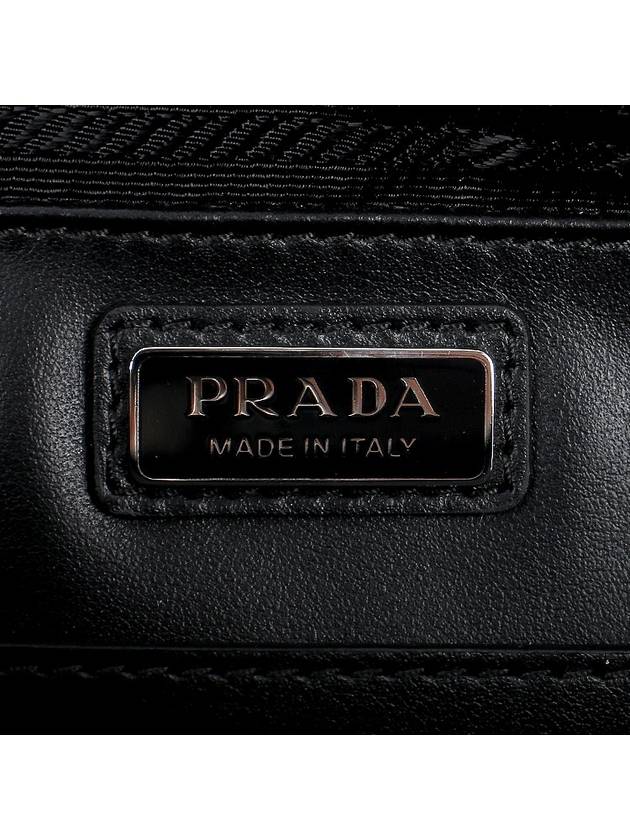 Brique Brushed Leather Messenger Bag Black - PRADA - BALAAN 10