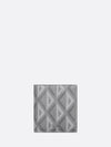 CD Diamond Canvas Compact Vertical Card Wallet Grey - DIOR - BALAAN 2